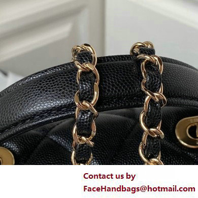 Chanel Grained Calfskin  &  Gold-Tone Metal Small Flap Bag with Top Handle AS4711 Black 2025